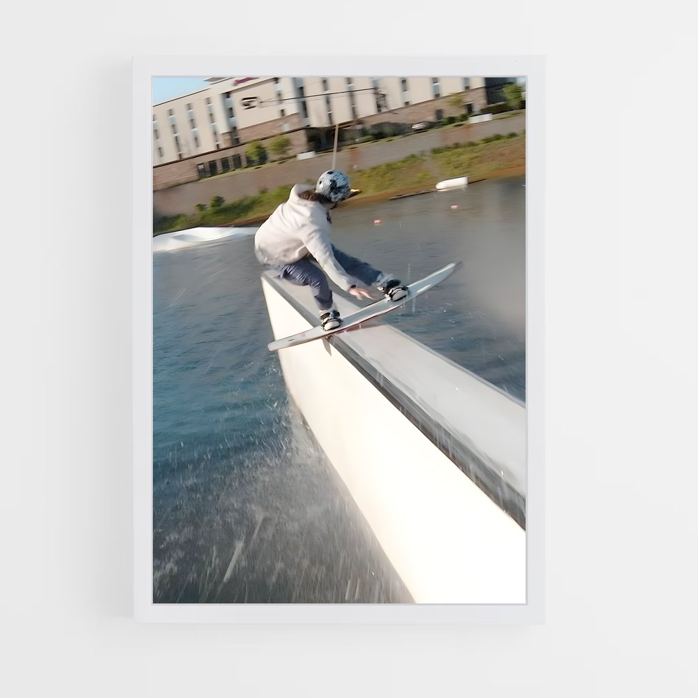 Poster Wakeboard Extrême – affiche Wakeboarding (vue 3)